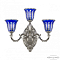 Бра Bohemia Ivele Crystal 7214B12/2+1/210 Ni P2 U Clear-Blue/H-1H