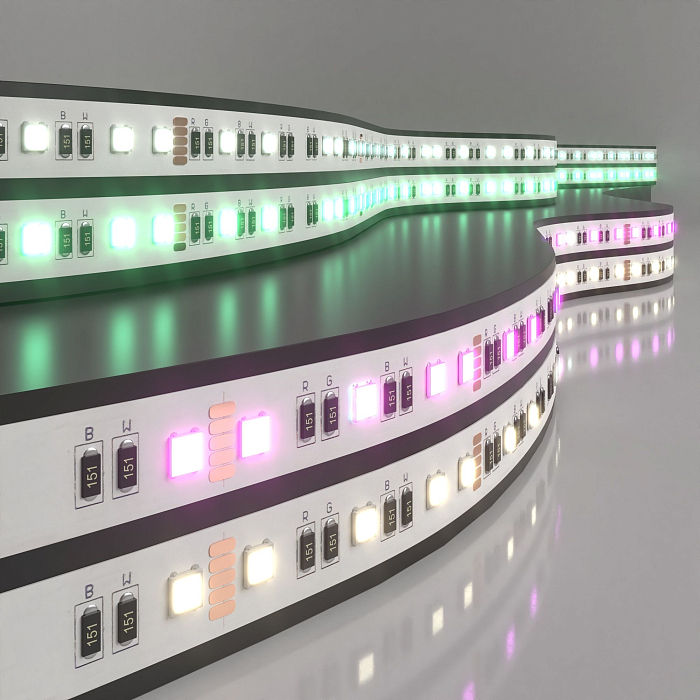Светодиодная лента Elektrostandard Лента светодиодная 24V 24W 60Led 5050 IP20 MIX RGB/дневной белый, 5м