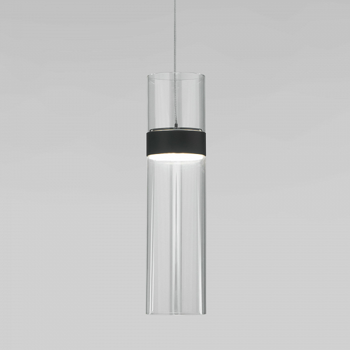 Люстра Eurosvet 50244/1 LED черный/прозрачный